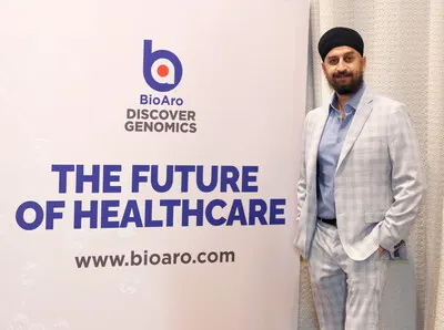 BioAro Inc. Founder & Cardiologist Dr. Anmol Kapoor at the 6th GCC EHealth Workforce Development Conference in Dubai, UAE (CNW Group/BioAro Inc.)